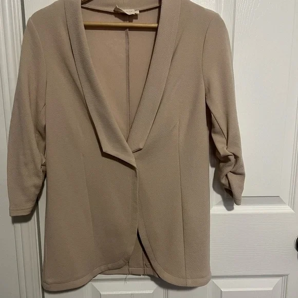 3/4 Sleeve Blazer - TAUPE - Picture 5 of 9